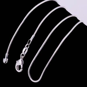 20" 925 Sterling Silver Chain  1mm